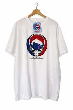Simms x Grateful Dead Steal Your Face Trout Logo T-Shirt Sz XL